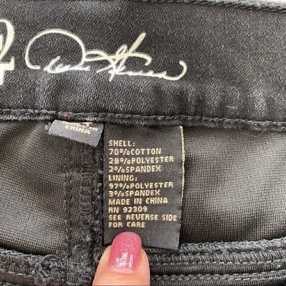 DG2 high waisted  jeggings, black, stretch cotton - Picture 12 of 15